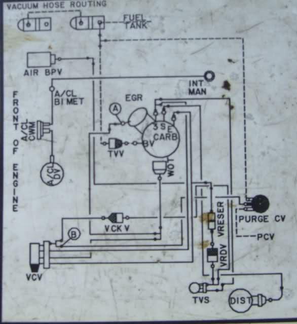 vacuum hose routing