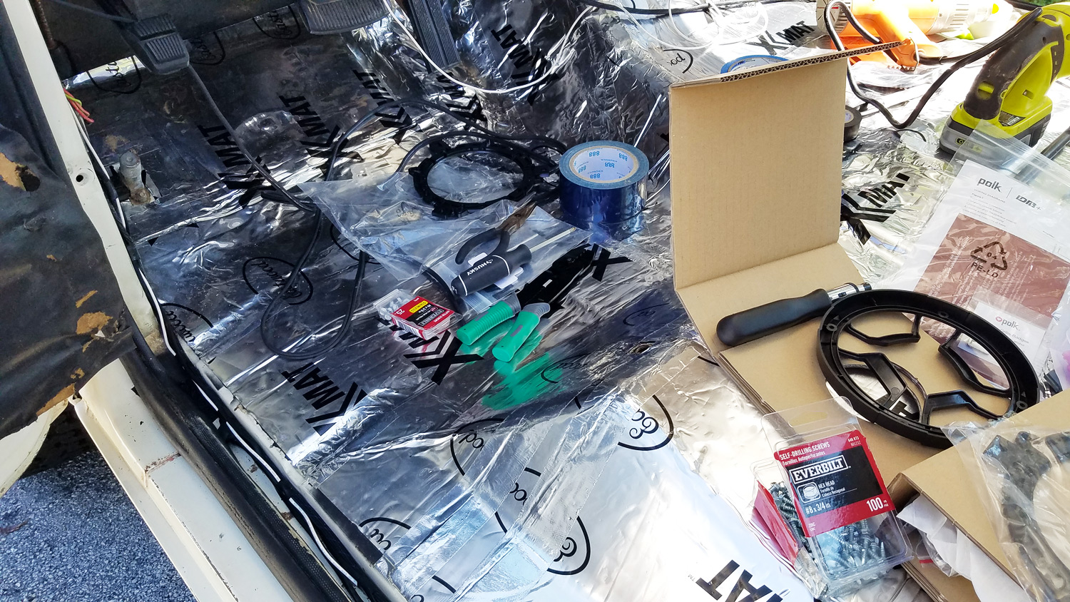 1985 F150 Dynamat on Floor